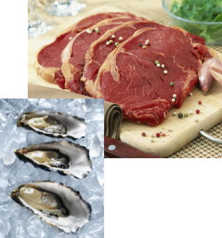 赤身肉やレバー、かきなど亜鉛が豊富