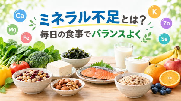 ミネラル不足の影響とは？症状・原因と主なミネラルを解説