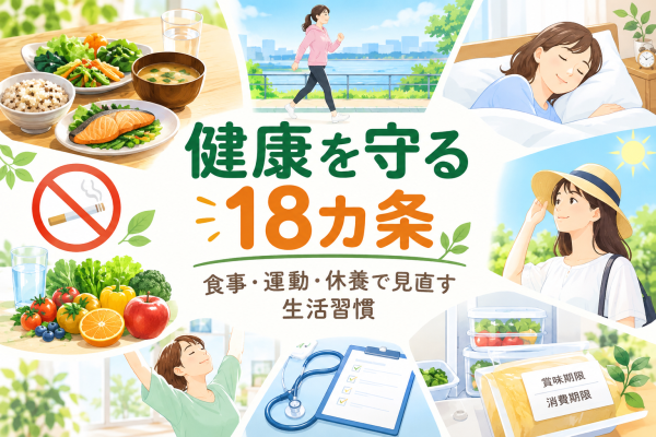 健康を守る18カ条｜食事・運動・休養で見直す生活習慣