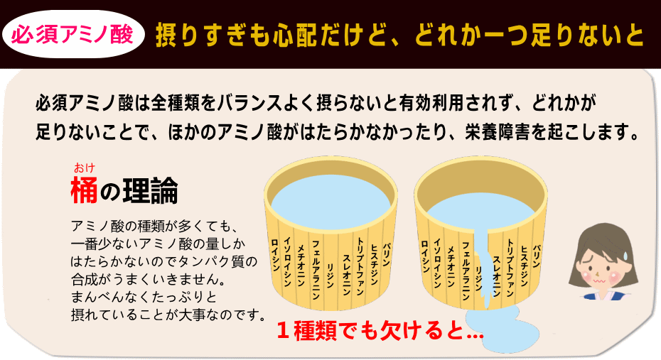 必須アミノ酸が欠けると