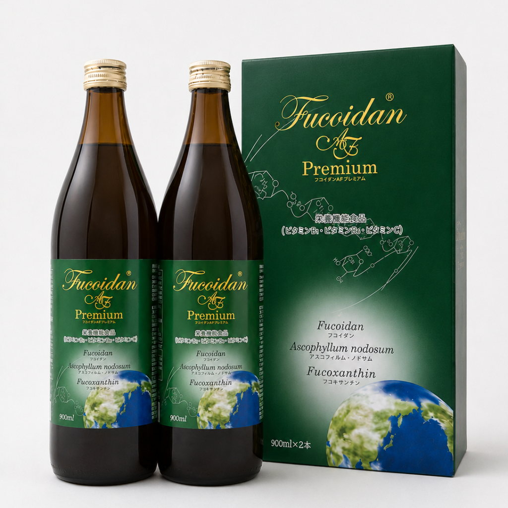 フコイダンAFプレミアム 900ml×2本と化粧箱